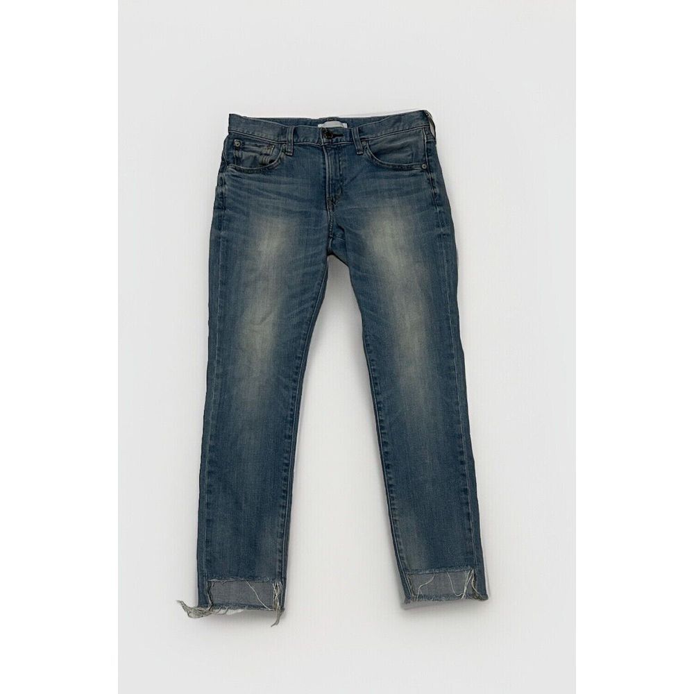 Red Card Anniversary 25th‎ Anniversary Light Wash Jeans Sz 26 Frayed Hems EUC